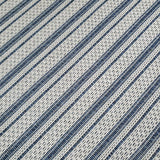Cream Blue Rug 100% Cotton Rugs Navy Striped Pattern Flat Weave Washable Carpet Mat Small Extra Large Runner