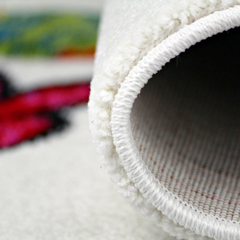 Nursery Rug White for Kids Bedroom Playroom New Thick Unisex Children Carpet Mat