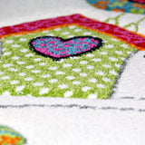 Nursery Rug White for Kids Bedroom Playroom New Thick Unisex Children Carpet Mat