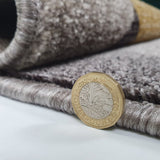 Modern Rugs Black Grey Yellow Gold Multi Geometric Abstract Pattern Carpet Small Large Area Mat Friese Soft Polypropylene Living Dining Room Bedroom Lounge 70x140 120x170 160x220