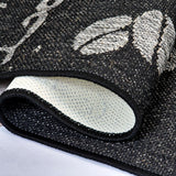 Black coffee-pattern non-slip kitchen rug - view 5