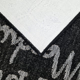 Black coffee pattern non-slip flat weave runner rug - view 7