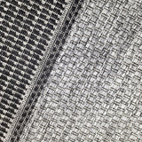 Grey non-slip flat weave rug with dark border - view 8