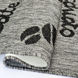 Grey coffee-pattern non-slip kitchen rug - view 6