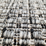 Dark Grey plain non-slip flat weave kitchen rug - view 8