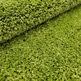 Green Fluffy Rug Shaggy Plain Bedroom Living Room Carpet Modern High Pile Woven Mats