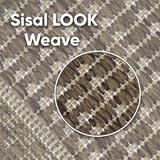 Beige brown non-slip flat weave border rug - view 2