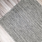 Dark Grey plain non-slip flat weave kitchen rug - view 10