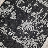 Black coffee-pattern non-slip kitchen rug - view 10