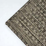 Taupe brown plain non-slip flat weave runner rug - view 17
