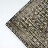 Taupe Brown non-slip plain solid flat weave rug – 67x120cm (2'2"x3'11")