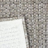 Beige non-slip plain solid flat weave rug – 60x230cm (2'x7'5'')