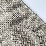 Beige brown check non-slip flat weave runner rug - view 5