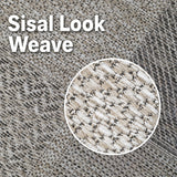 Beige brown non-slip flat weave rug – 160x225cm (5'3"x7'4")