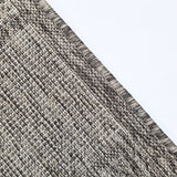 Taupe brown non-slip flat weave sisal-look rug