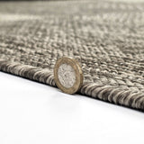 Taupe brown non-slip flat weave rug – 80x250cm (2'8"x8'2")
