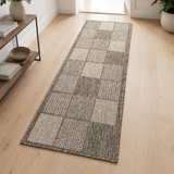 Taupe brown non-slip flat weave rug – 160x225cm (5'3"x7'4")