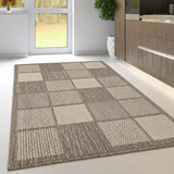 Taupe brown non-slip flat weave rug – 120x160cm (4'x5'3'')
