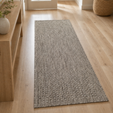 Taupe Brown non-slip plain solid flat weave rug – 160x225cm (5'3"x7'4")