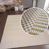 Cotton Rugs Small Extra Large Runners Mustard Yellow Cream White Washable Flat Weave Carepts Striped Woven Area Mats