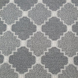 Grey Trellis Rug 100% Cotton Large Small XL Rug Runner Washable Flat Weave Carpet Mat