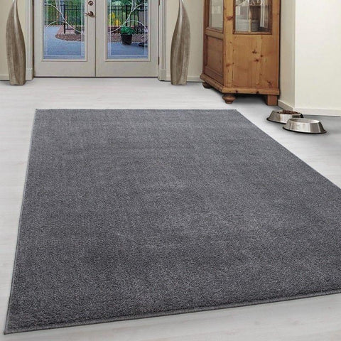 Light Grey Rug Modern Plain Bedroom Floor Carpet Small Extra Large Woven Hallway Runner Mats Living Room