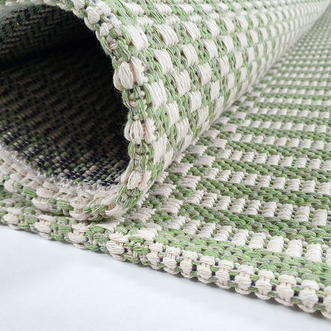 Green Cream Cotton Rug Flatweave Carpet Striped Braided Pattern Washable Carpet Living Room Bedroom Mat Small Extra Large Hallway Runner