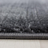 Modern Grey Rug Small X Large Border Design Carpet Living Room Hallway Mats New