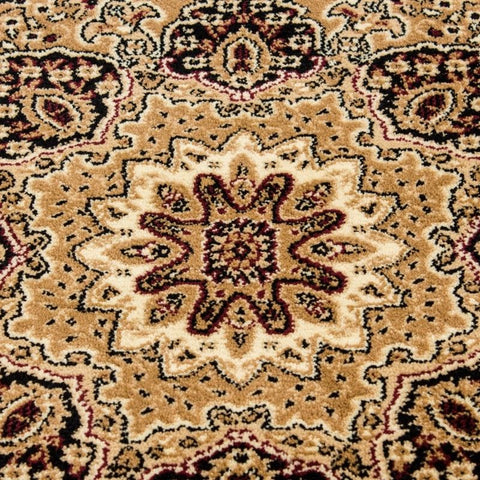 Oriental Rug Beige Cream Border Design Carpet Modern Bedroom Mat Small X Large