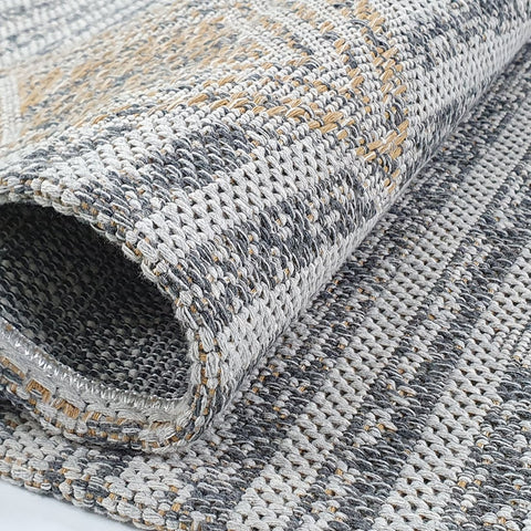 Grey Rug Modern Shabby Chick Pattern 100% Cotton Small Large XL Washable New Mat Flat Weave Rugs Stirped Diamond Design