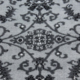 Grey Oriental Rug Modern Patterned Mat Living Room Lounge Carpets Small Large XL