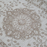 Modern Oriental Rug 100% Cotton Small Extra Large Washable Cream Taupe Brown Living Room Bedroom Flatweave Carpet Mat