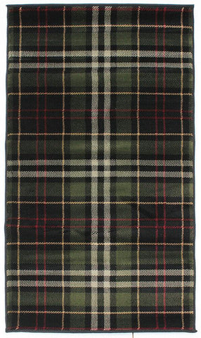 Tartan Rug Glen Kilry Rugs Black Carpet Check Living Room Bedroom Hallway Mats