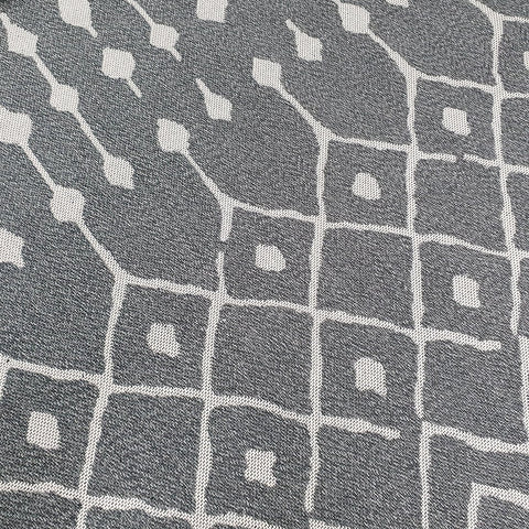 Grey Modern Rugs 100% Cotton Washable Abstract Flat Weave Rug Mat Small Large XL