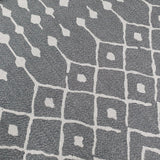 Grey Cotton Rug Diamond Berber Pattern Extra Large Small Flatweave Carpet Modern Woven Patterned Mat