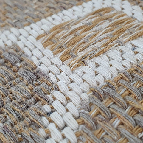 Cotton Rug Trellis Brown Beige Taupe Small Extra Large Runner Flatweave Carpet Rug Washable Woven Mat