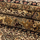 Oriental Rug Beige Cream Border Design Carpet Modern Bedroom Mat Small X Large