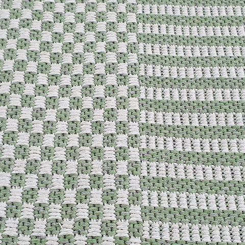 Green Cream Cotton Rug Flatweave Carpet Striped Braided Pattern Washable Carpet Living Room Bedroom Mat Small Extra Large Hallway Runner