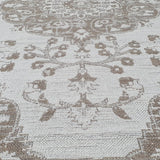 Modern Oriental Rug 100% Cotton Small Extra Large Washable Cream Taupe Brown Living Room Bedroom Flatweave Carpet Mat