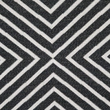 Modern Black Rug 100% Cotton Washable Large Small Living Room Carpet White Cream Geometric Pattern Flat Woven Mat