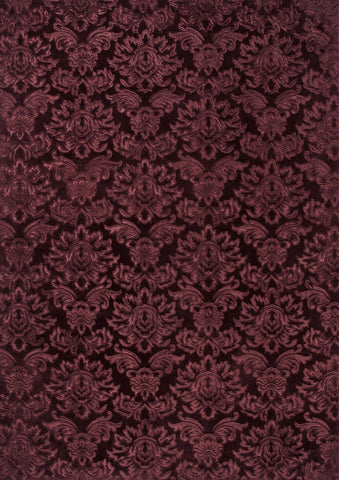 Mauve Purple Rug Damask Stile Floral Oriental Carpet Living Room Bedroom Rug Mat