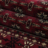 Traditional Rug Red Black Beige Border Design Carpet Oriental Bedroom Lounge Mat