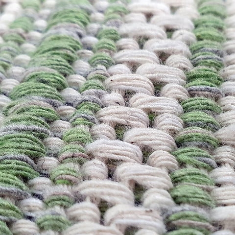 Cotton Rug Green Cream Striped Washable Rugs Flat Weave Carpet Woven Mat Runner Small Large