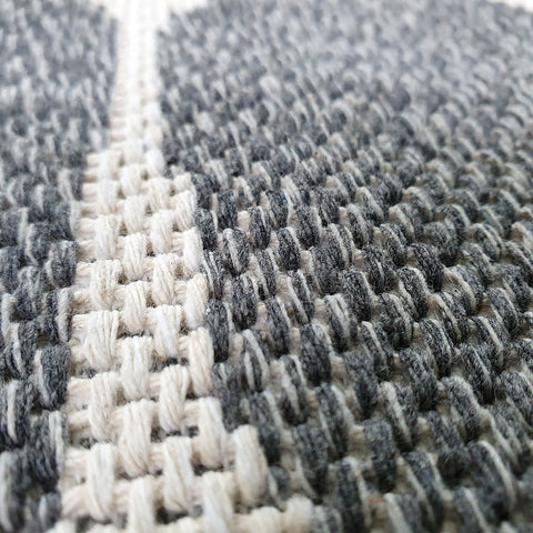 Grey Cotton Rug Diamond Berber Pattern Extra Large Small Flatweave Carpet Modern Woven Patterned Mat