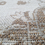 Modern Oriental Rug 100% Cotton Small Extra Large Washable Cream Taupe Brown Living Room Bedroom Flatweave Carpet Mat