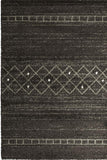 Modern Dark Grey Brown Rug Geometric Pattern Short Pile Carpet Living room & Bedroom Mat