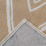 Cotton Washable Rug Beige Mustard Diamond Flat Weave Carpet Large Small Runner