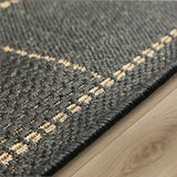 Living Room Black Beige Rug Flat Weave Anti Slip Woven Carpet Modern Checked Pattern Plain Pattern Small Large Hall Runner Polypropylene Mat 40x60 50x80 60x110 60x180 60x230 80x150 120x160 160x225