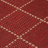 Kitchen Red Rug Flat Weave Non Slip Woven Carpet Durable Modern Checked Geometric Pattern Plain Pattern Hall Hallway Runner Long Polypropylene Mat 60x180 60x230 