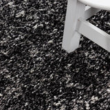 Dark Grey Black Rug Anthracite Modern Shaggy Carpet Soft Deep Long High Pile Fluffy Runner Living Room Bedroom Area Lounge Small X Large Runner Hallway Floor Mat